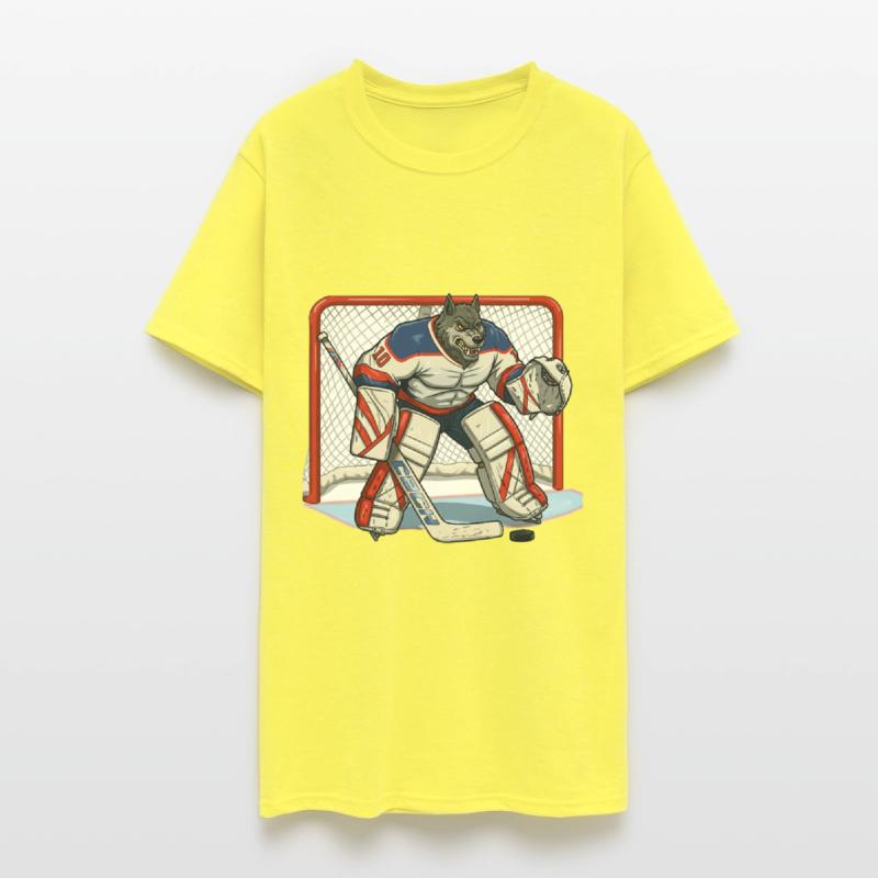 Wolf ice hockey player