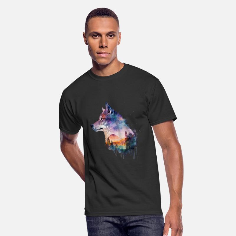 Wolf Print, Cosmic Wolves, Animal Print, Cosmos