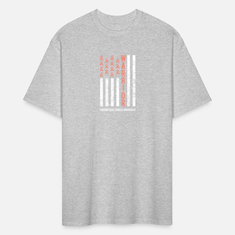 Womens Warrior Peach Ribbon Endometrial Cancer Awa