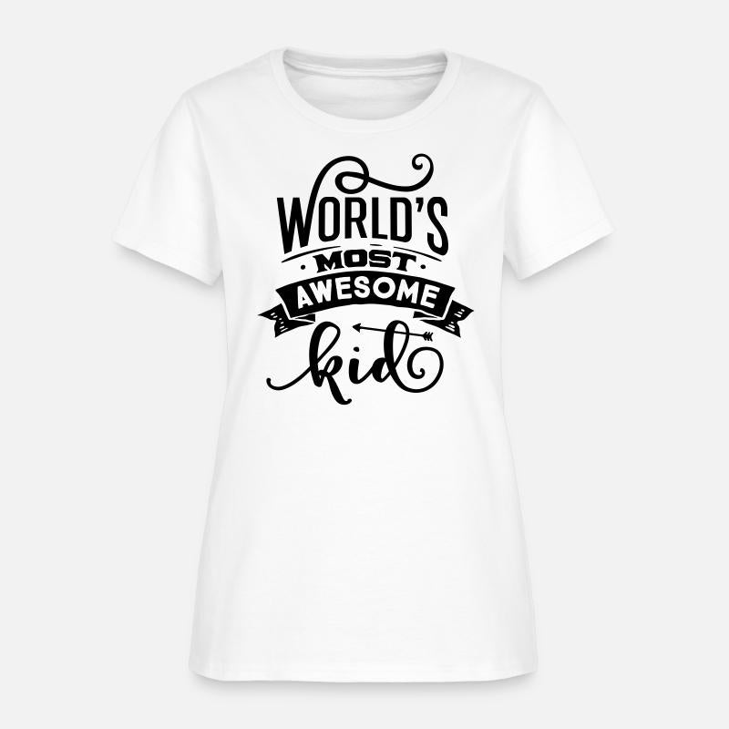 World s most awesome kid tshirt design