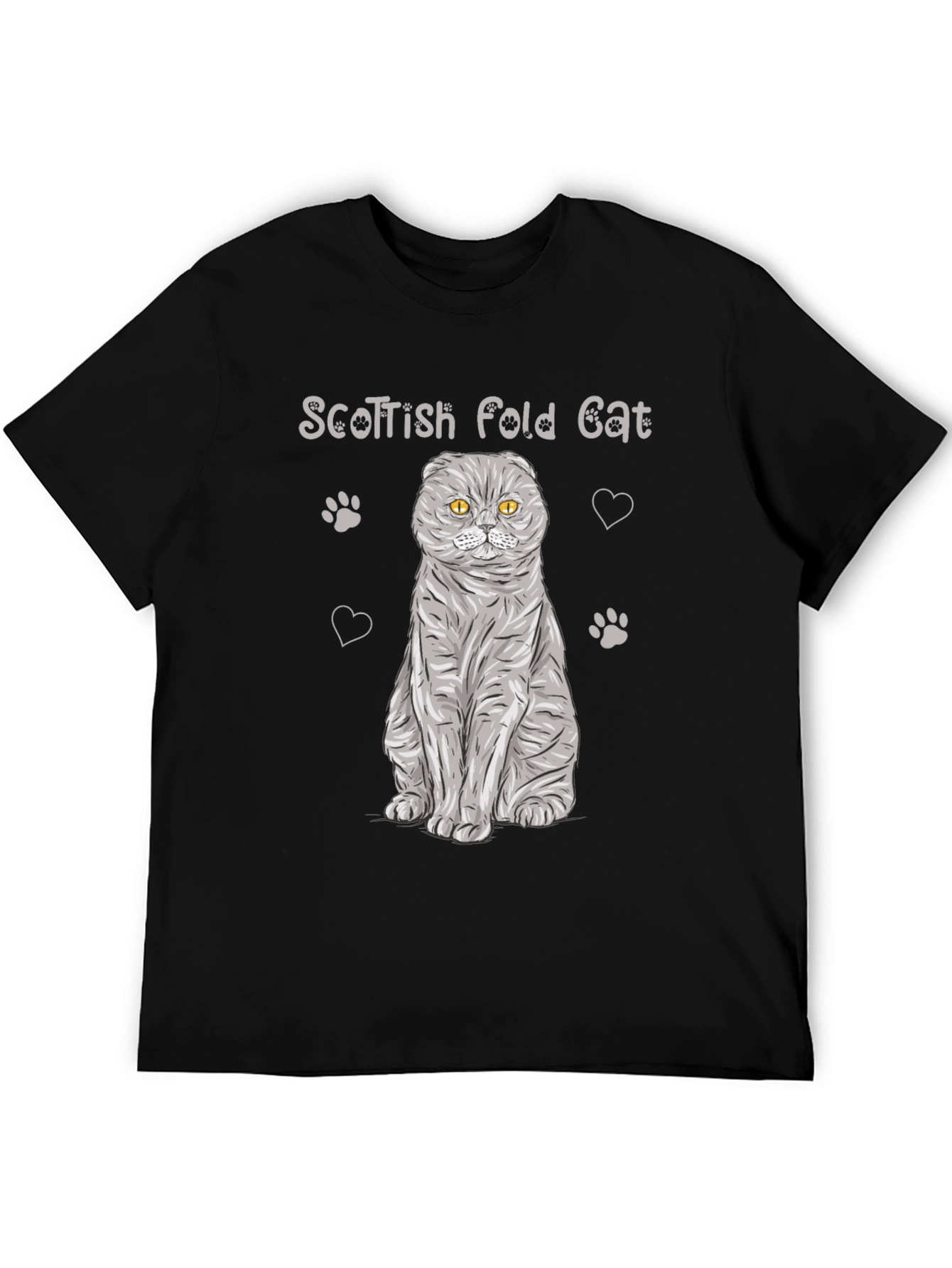 Scottish Fold Cat T-Shirt - Cute Pet Lover Tee