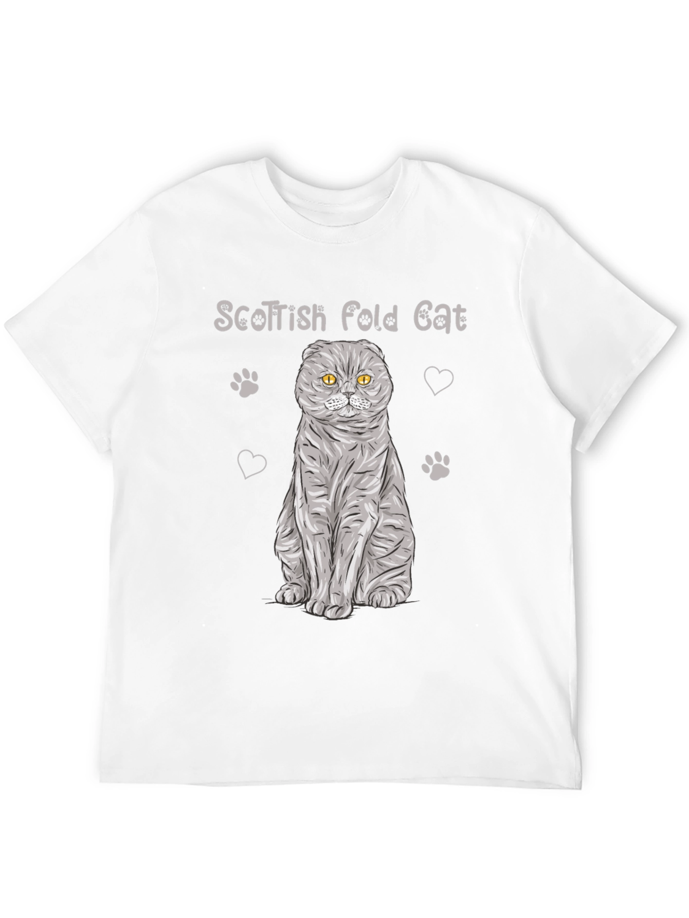 Scottish Fold Cat T-Shirt - Cute Pet Lover Tee
