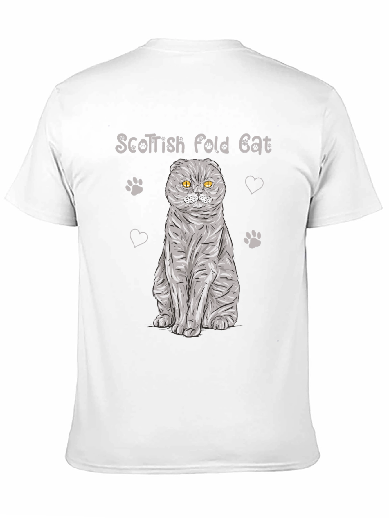 Scottish Fold Cat T-Shirt - Cute Pet Lover Tee