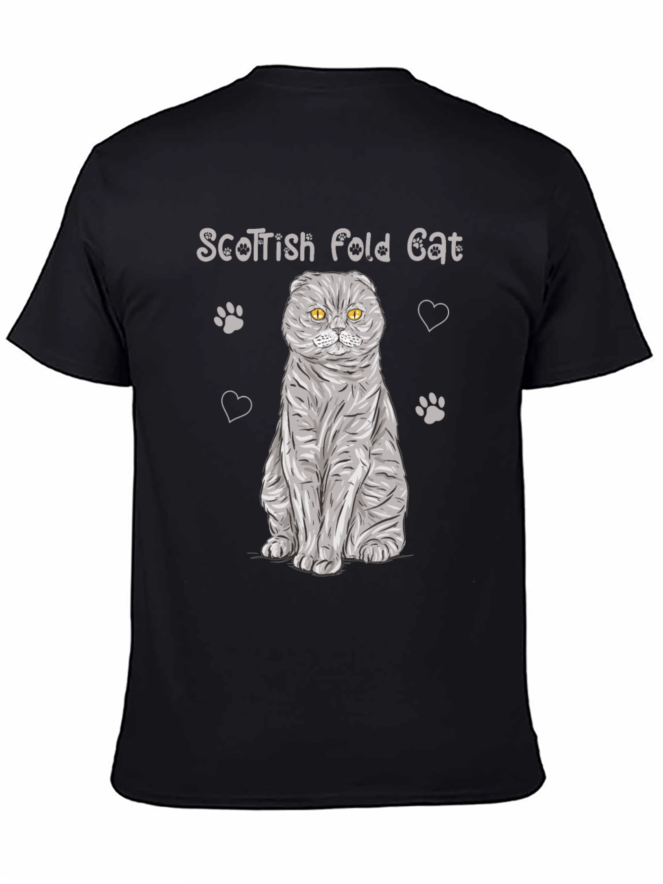 Scottish Fold Cat T-Shirt - Cute Pet Lover Tee