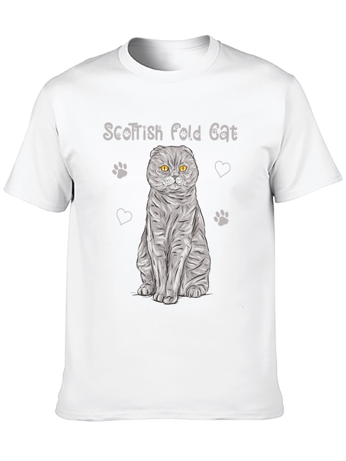 Scottish Fold Cat T-Shirt - Cute Pet Lover Tee