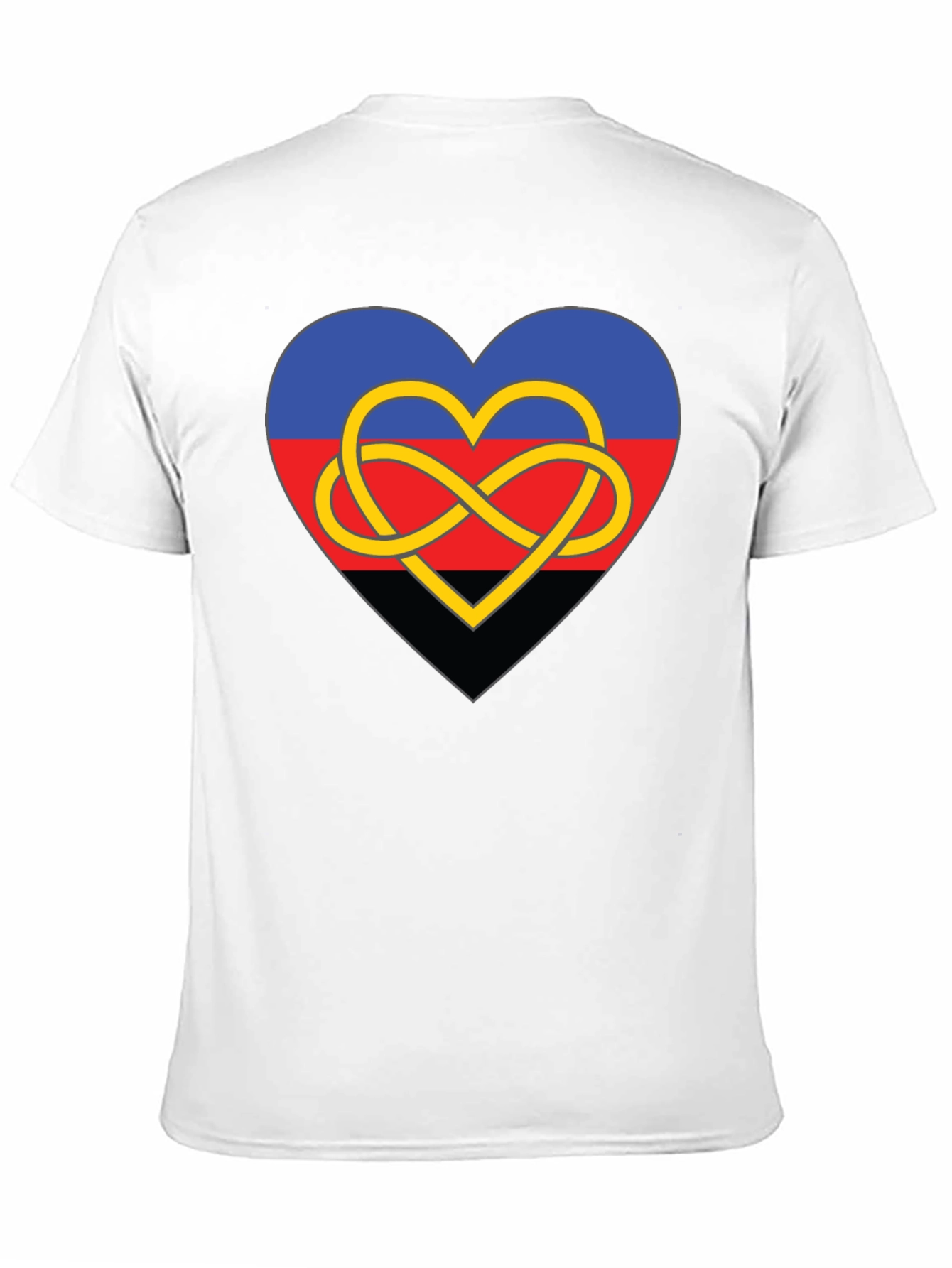 Polyamory Heart Knot Black Tee