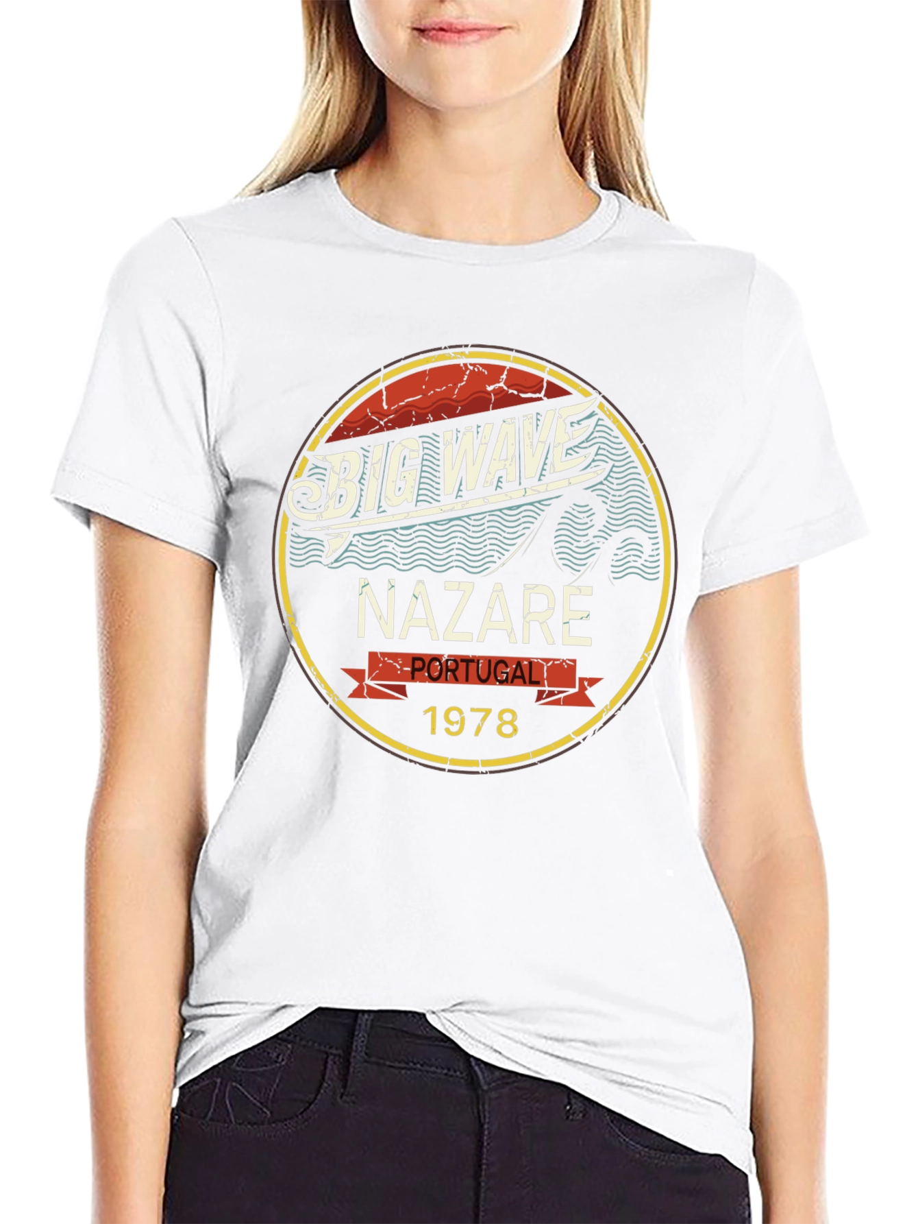 Big Wave Nazaré Portugal 1978 T-Shirt