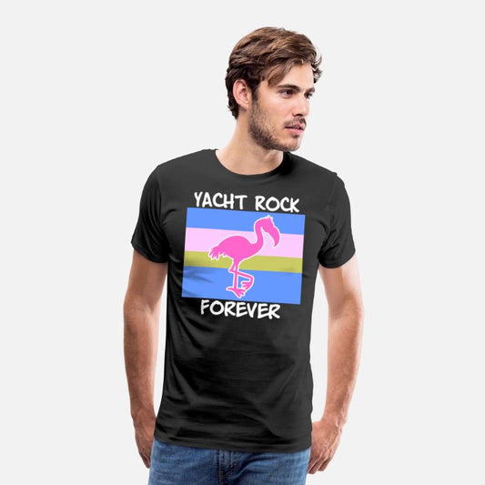 Yacht Rock Forever T-Shirt 80s Style flamingo