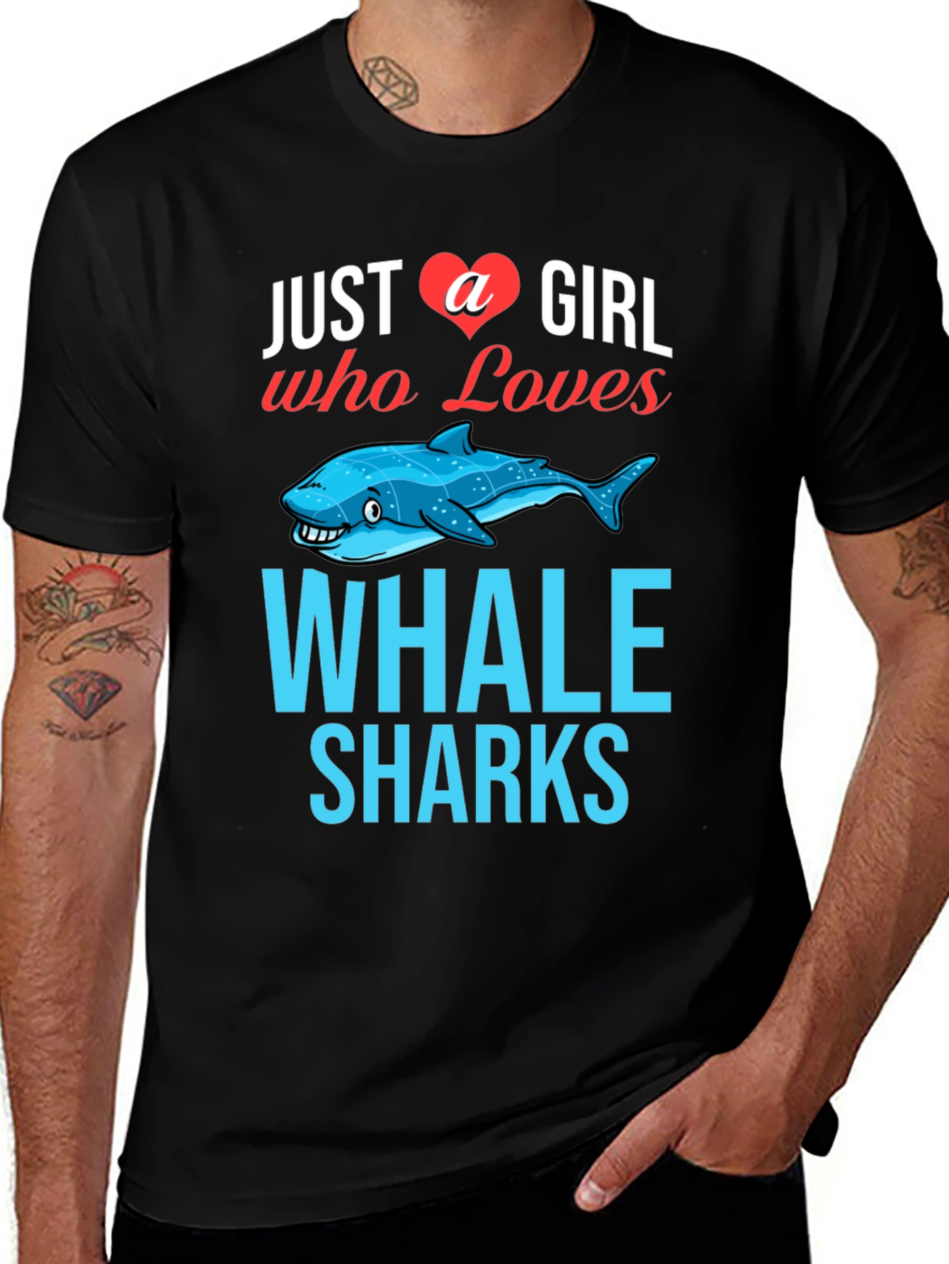 Just a Girl Who Loves Whale Sharks T-Shirt