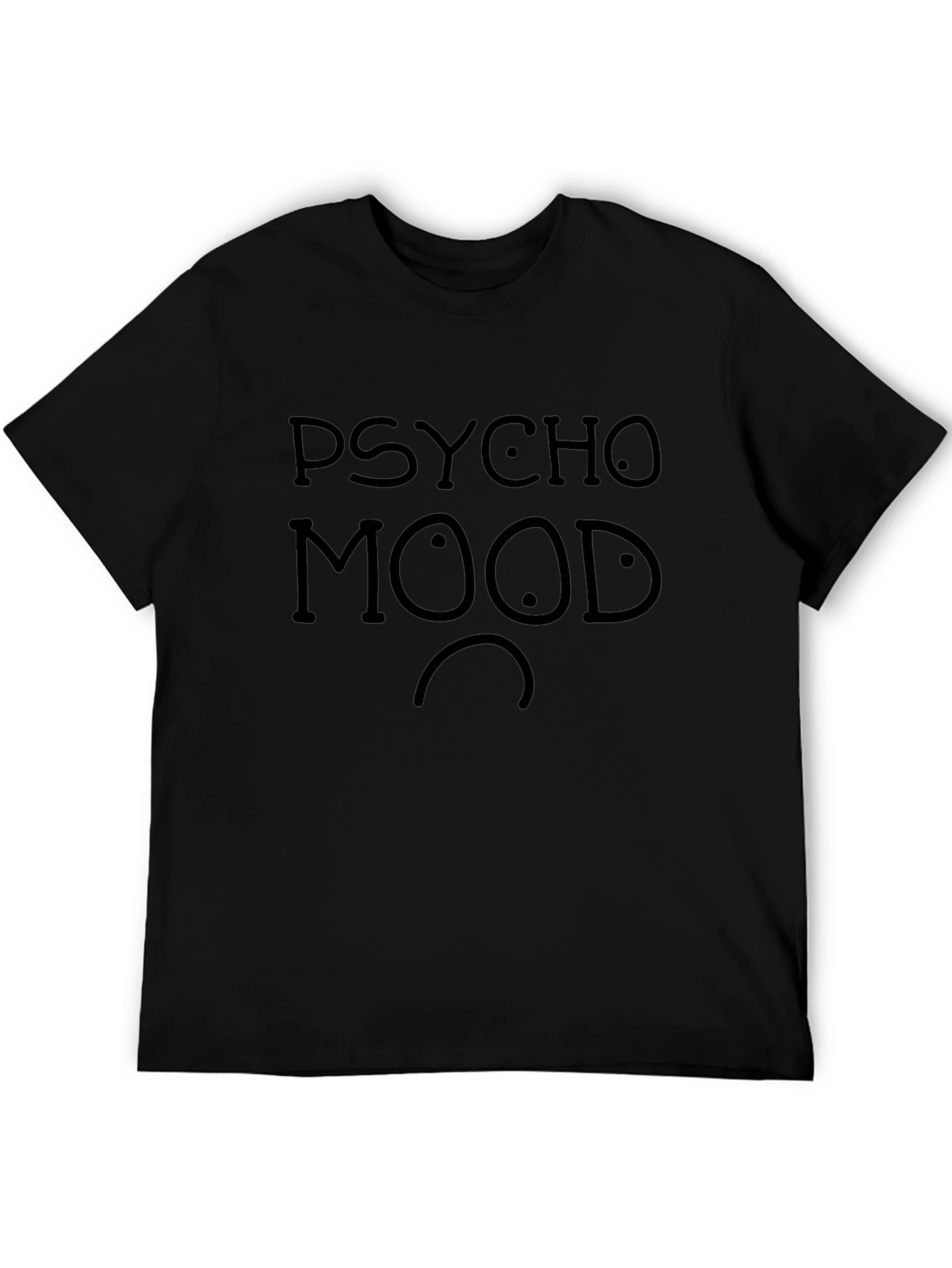 Psycho Mood Black Graphic Tee - Unisex