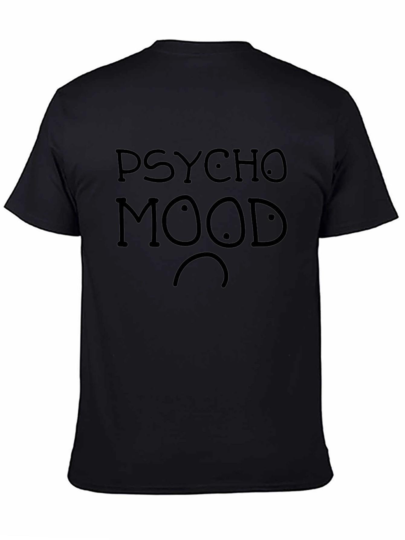Psycho Mood Black Graphic Tee - Unisex