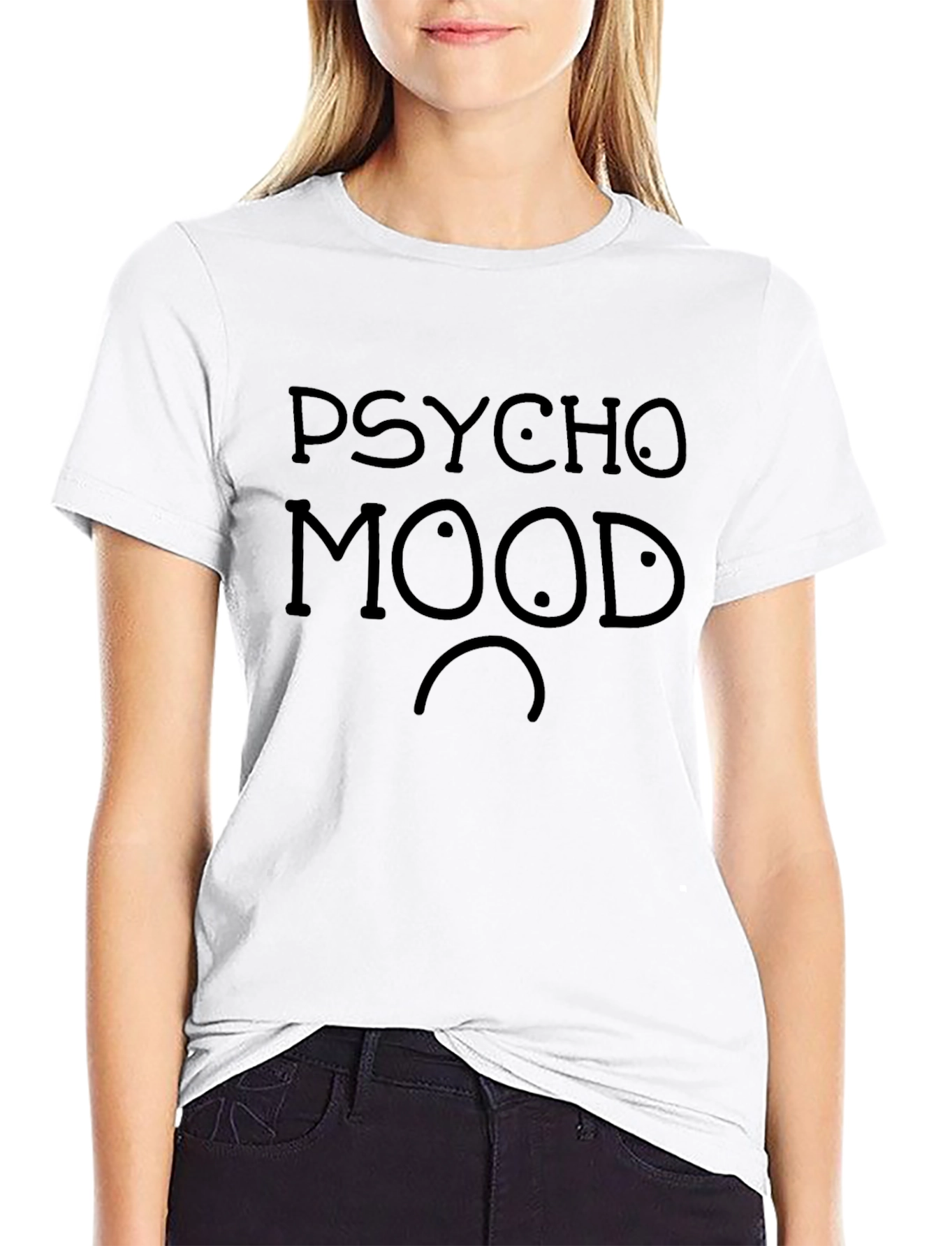 Psycho Mood Black Graphic Tee - Unisex