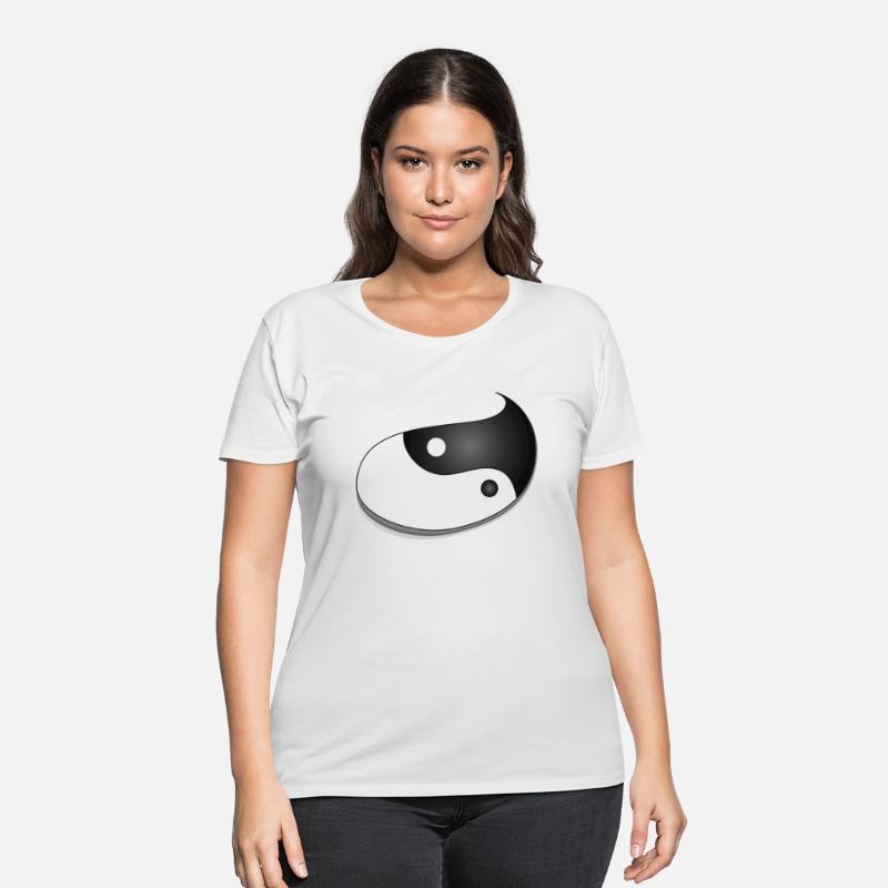 Yin and Yang as a lively teardrop shape