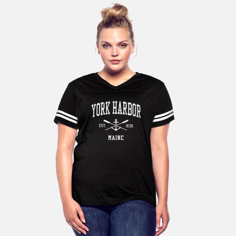 York Harbor Me Crossed Oars Boat Anchor Sports