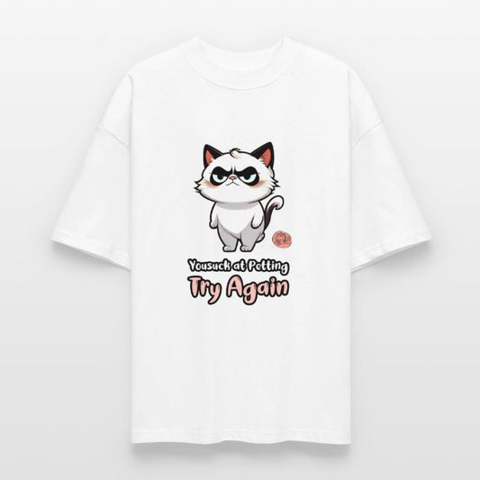 "Yousuck at Petting, Try Again." Funny Cat