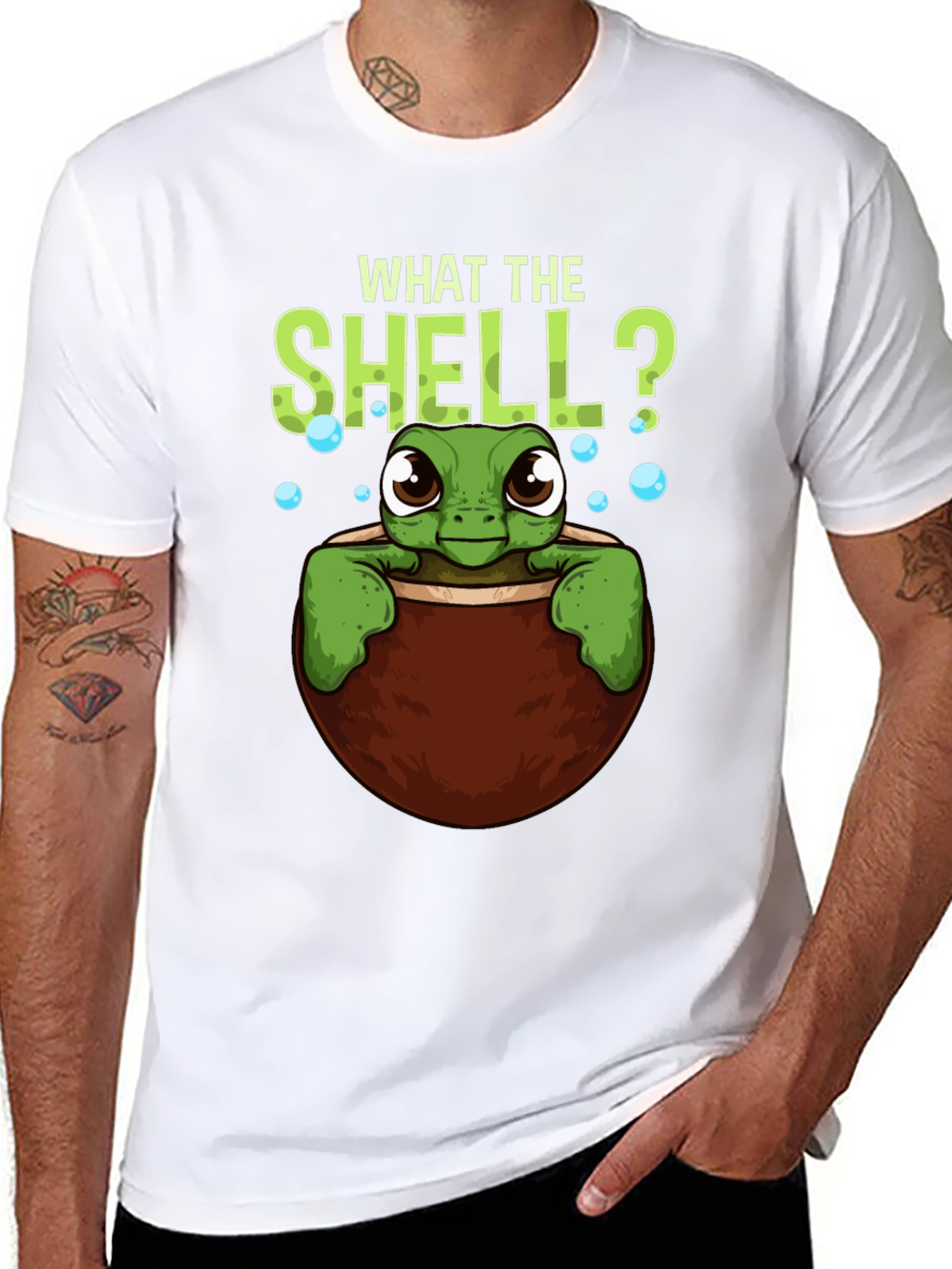 What The Shell? Turtle Graphic Tee